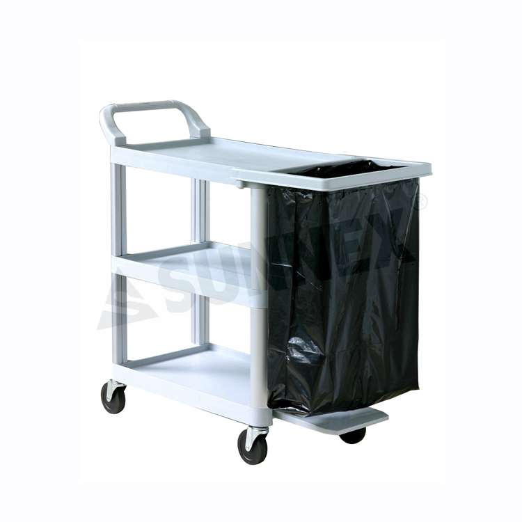 Features of plastic service trolleys